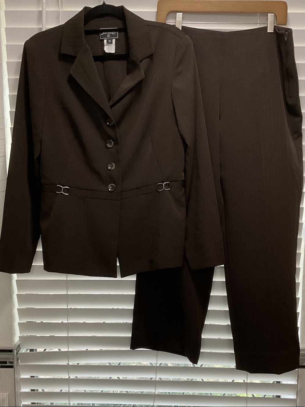 Sweet Suit Black striped Women's Two-Piece Pant Suit